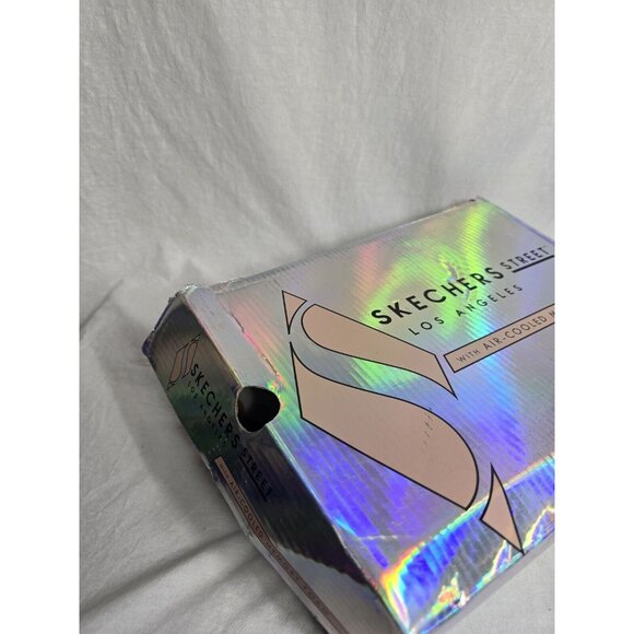 Womens SKECHERS STREET UNO-SPOTTED AIR White Multi Dot LEATHER Shoes 6 - Picture 15 of 16